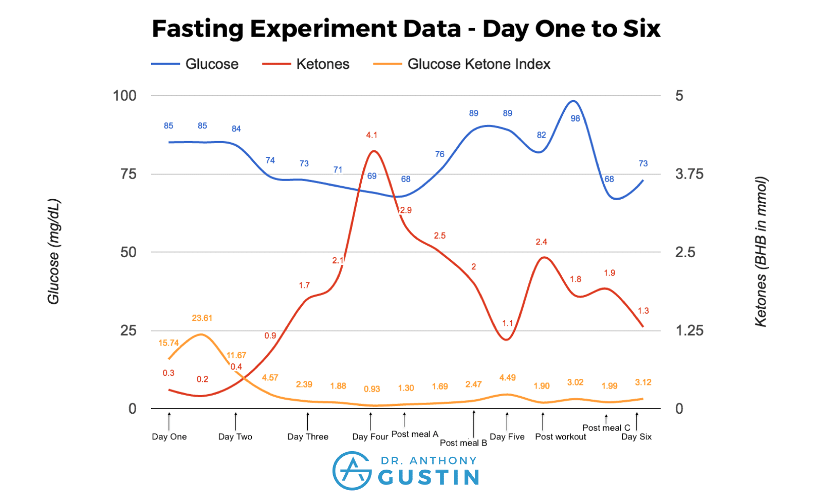 Ketone And Glucose Results From Fasting Ketone And Glucose Results From Fasting